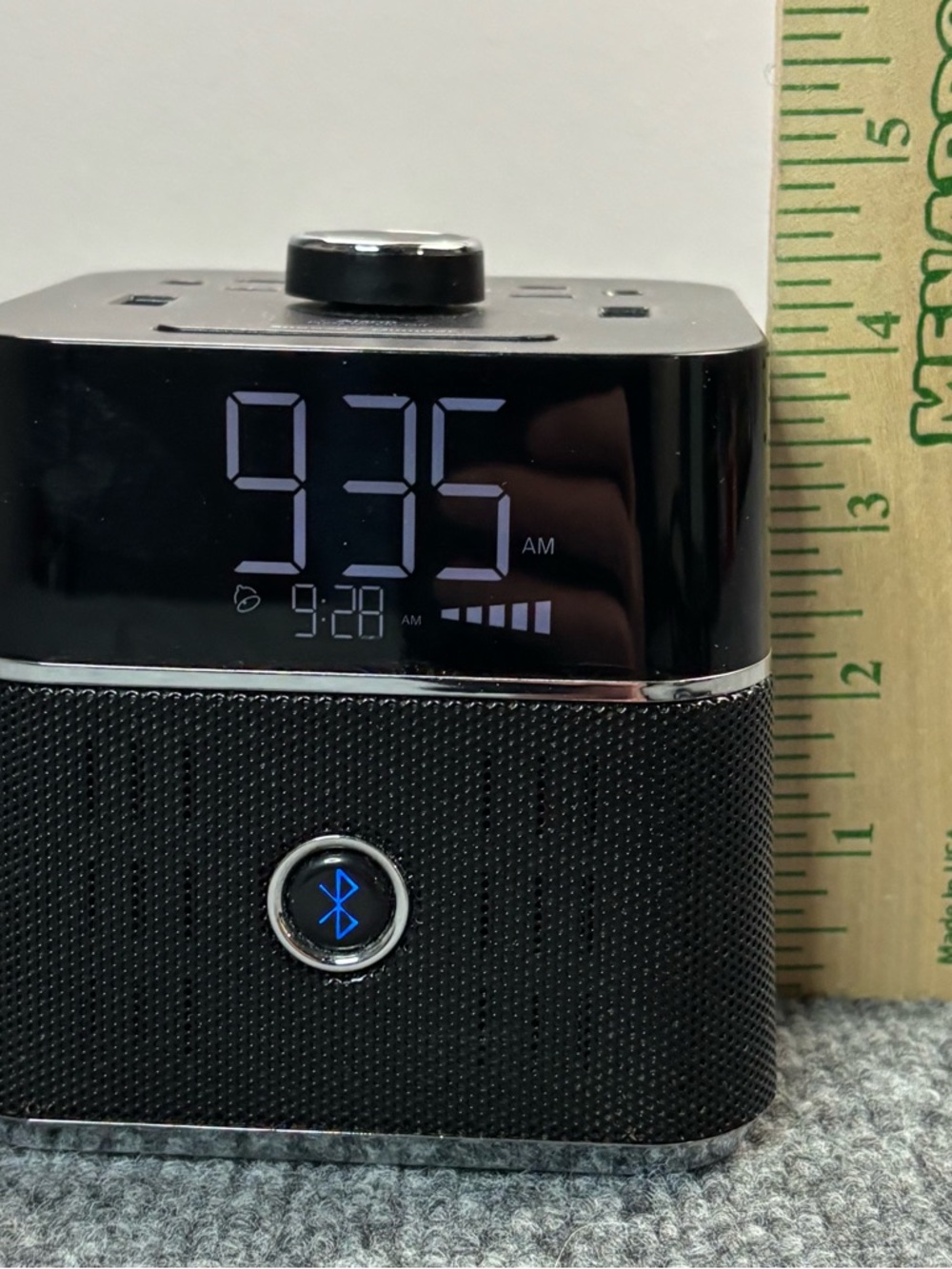 Brandstand CubieBlue Alarm Clock Bluetooth Speaker Charging Station 2 USB Hotel - Picture 11 of 16